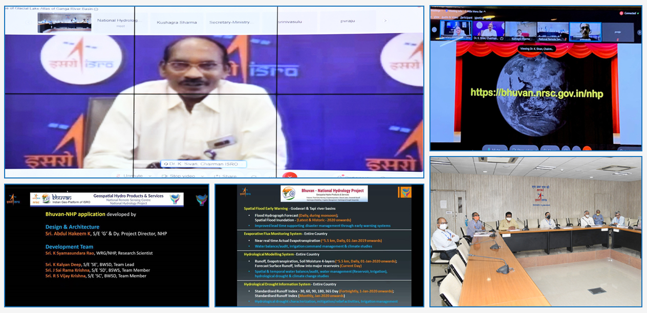 Launch of NHP-Bhuvan Portal by Dr. K. Sivan, Secretary (Dept. of Space) & Chairman (ISRO)